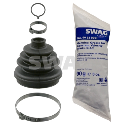 SWAG 40 83 0002 Féltengely gumiharang készlet, porvédő készlet
